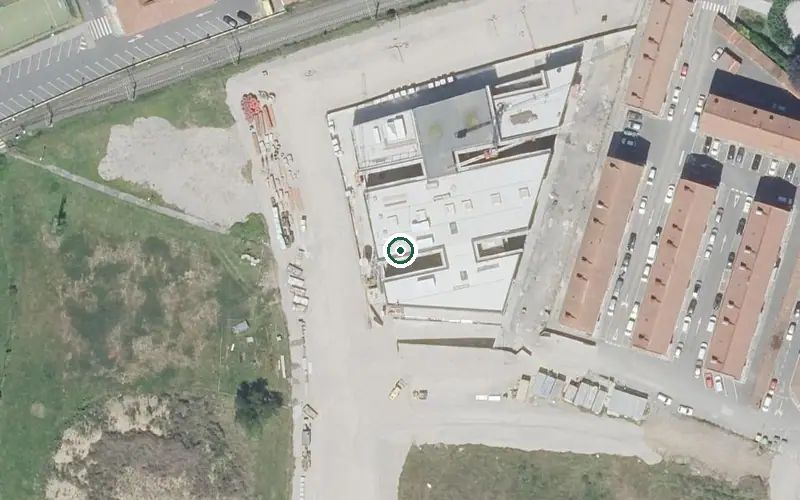 Vista aérea de la ubicación de Residencia Zallako Eguzki Egoitza