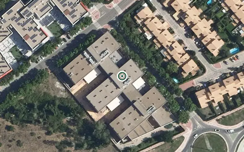 Vista aérea de la ubicación de Centro Residencial Bouco Valladolid