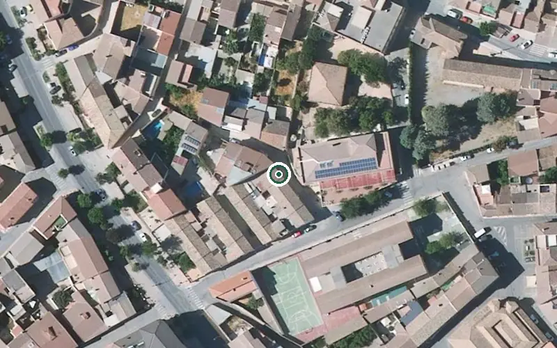 Vista aérea de la ubicación de Centro de Día para Mayores Fuente de la Salud