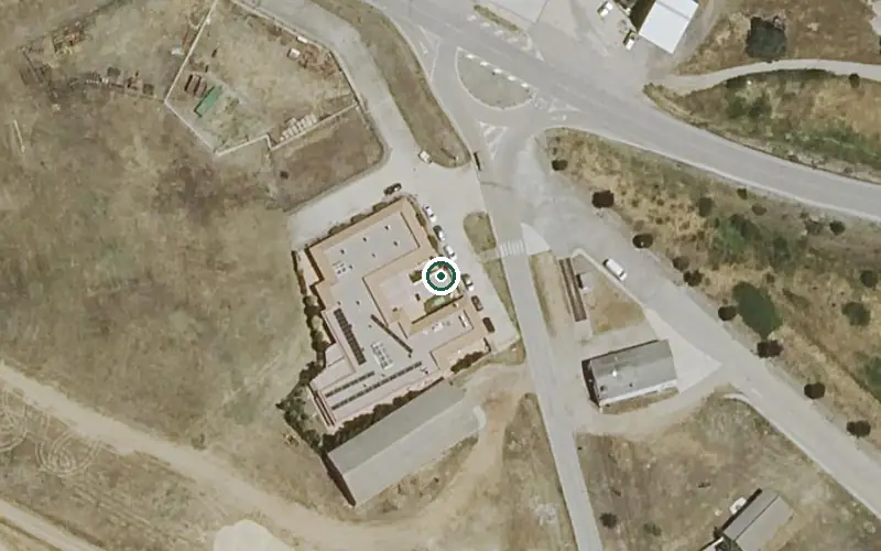 Vista aérea de la ubicación de Residencia de Mayores Campiña de Viñuelas