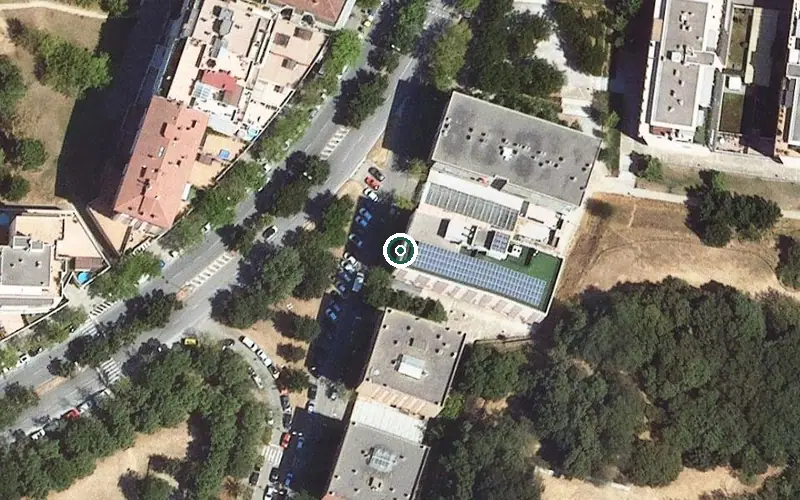 Vista aérea de la ubicación de Sanitas Residencial Gerunda