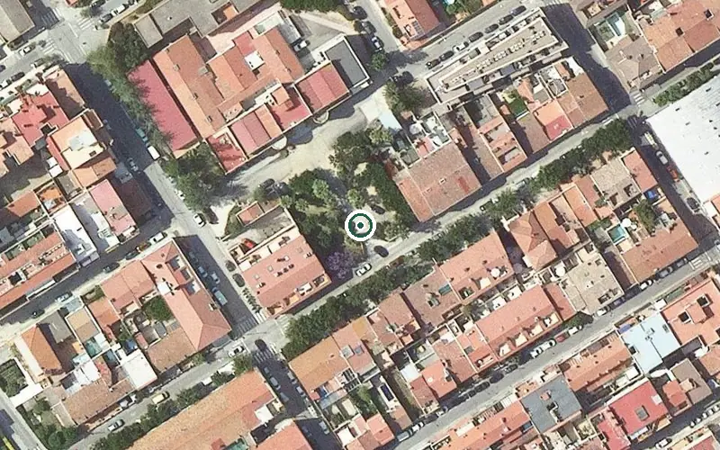 Vista aérea de la ubicación de Centre de dia Fundació Casal de Curació