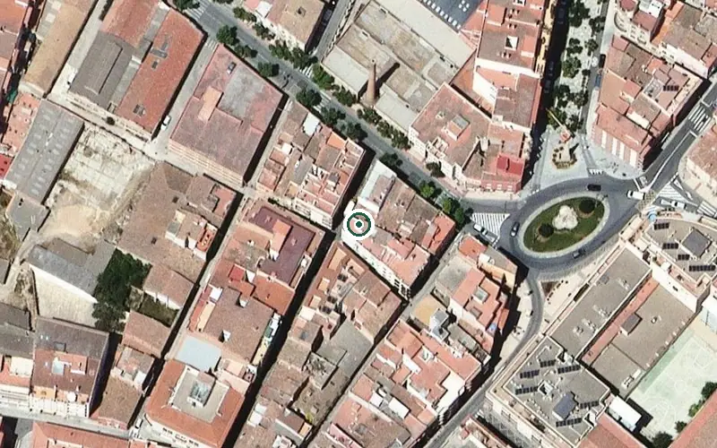 Vista aérea de la ubicación de Centre de dia per a gent gran Santa Eulàlia