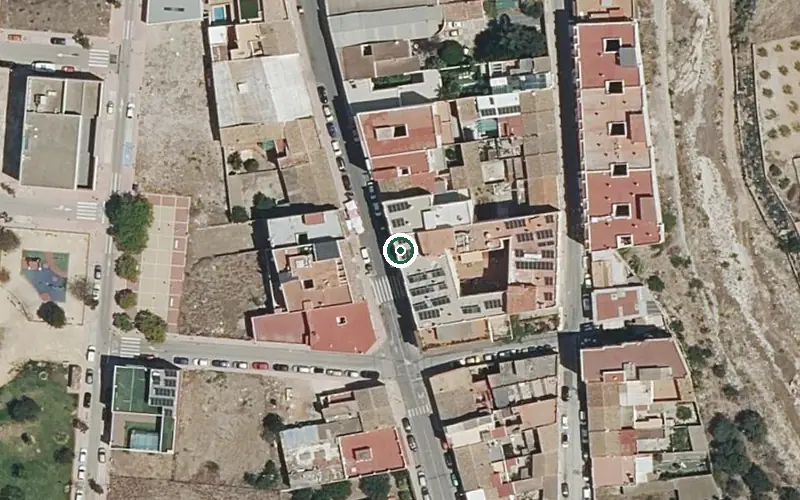 Vista aérea de la ubicación de Residencia P.m.d. Colisée el Verger