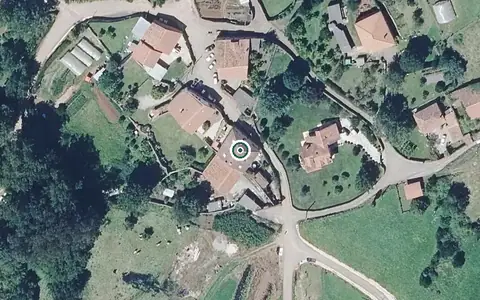 Vista aérea de la ubicación de La Casa de Tagle Bracho