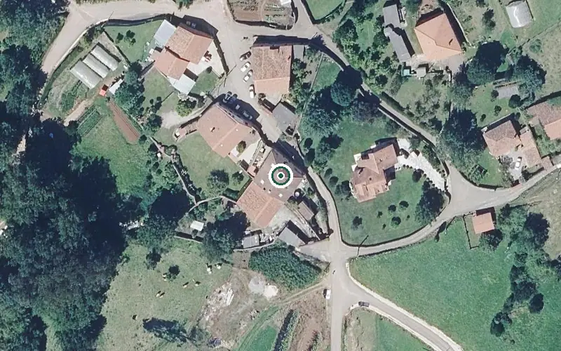 Vista aérea de la ubicación de La Casa de Tagle Bracho