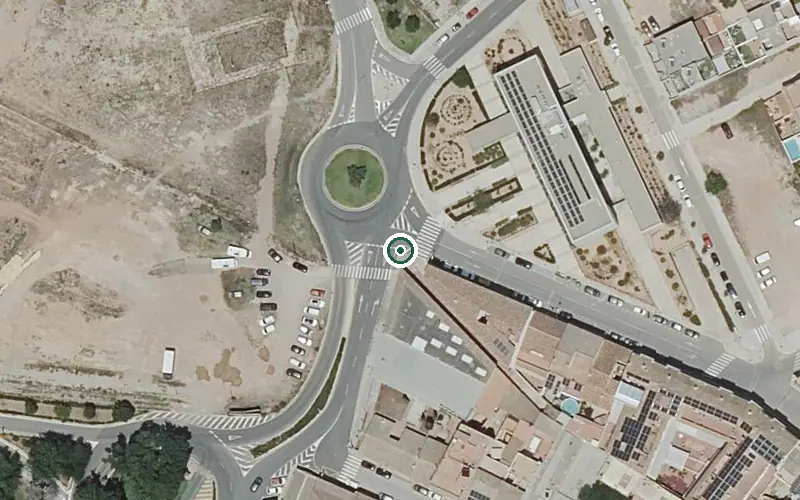 Vista aérea de la ubicación de Colisée Betera