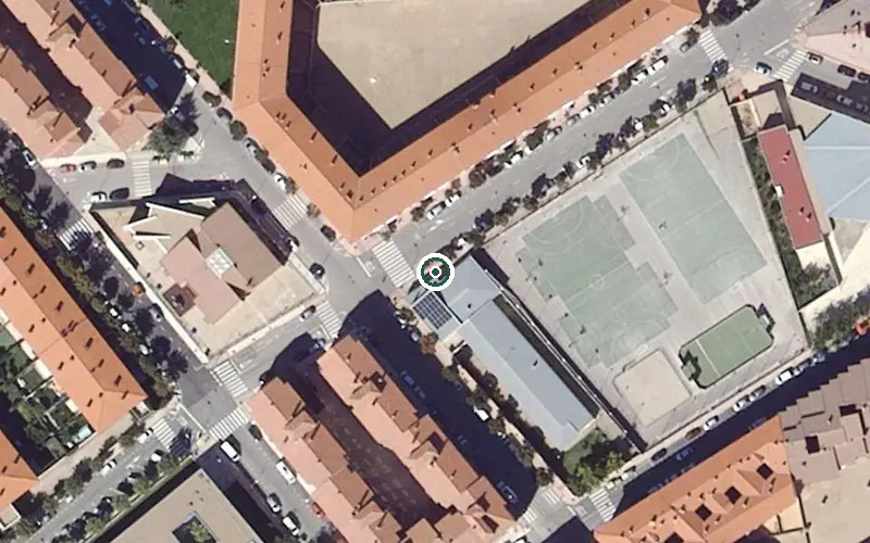 Vista aérea de la ubicación de Centro Terapéutico de Día de A.f.a.