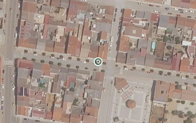 Vista aérea de la ubicación de C.d Julián Membrillo Bote