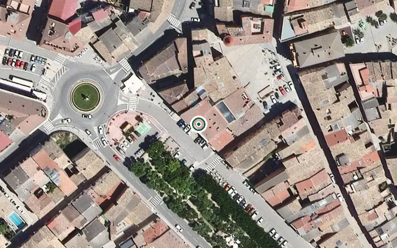 Vista aérea de la ubicación de Centre de dia per a Gent Gran Ponts