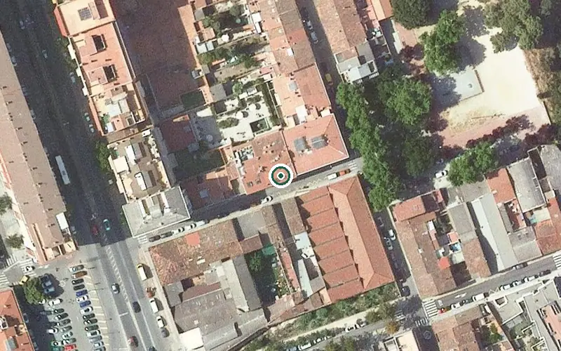 Vista aérea de la ubicación de Centre de dia Ciutat de Sabadell Serveis Sòcio-sanitaris