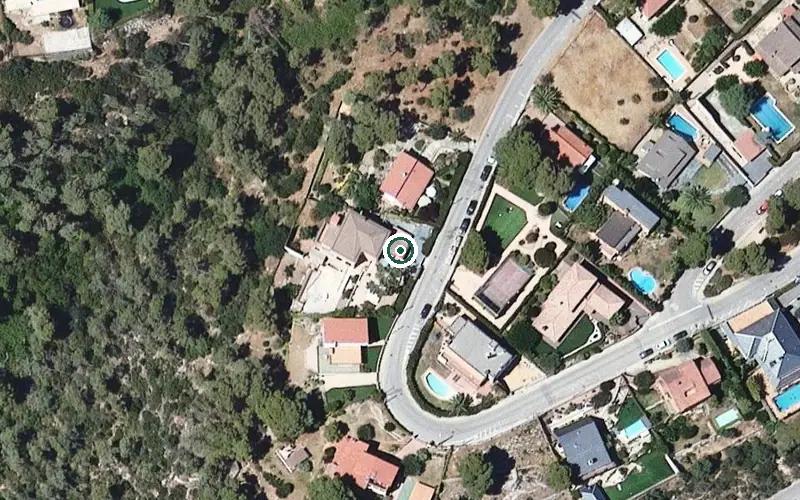 Vista aérea de la ubicación de Residencia geriátrica Yayo Toni