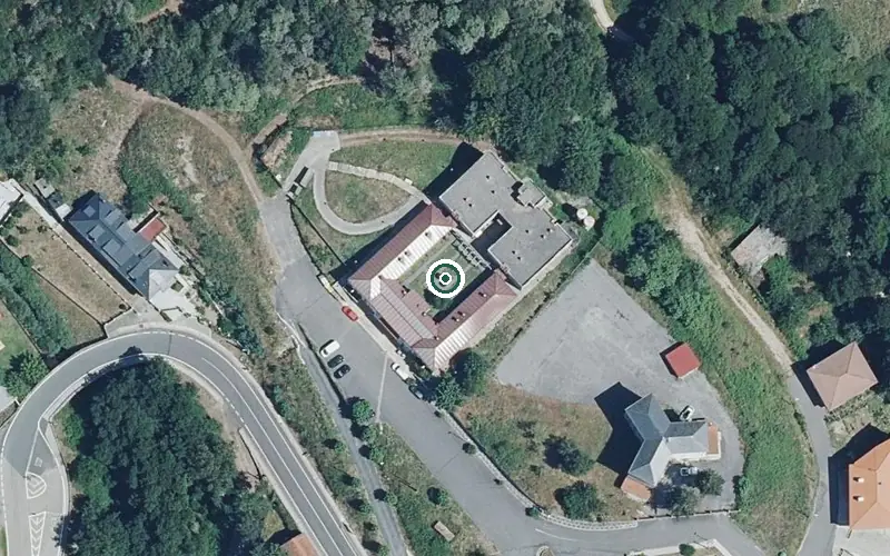 Vista aérea de la ubicación de Residencia de Maiores de Bande