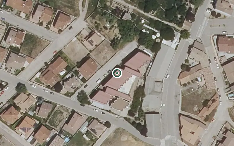 Vista aérea de la ubicación de Residencia de Mayores las Sabinas