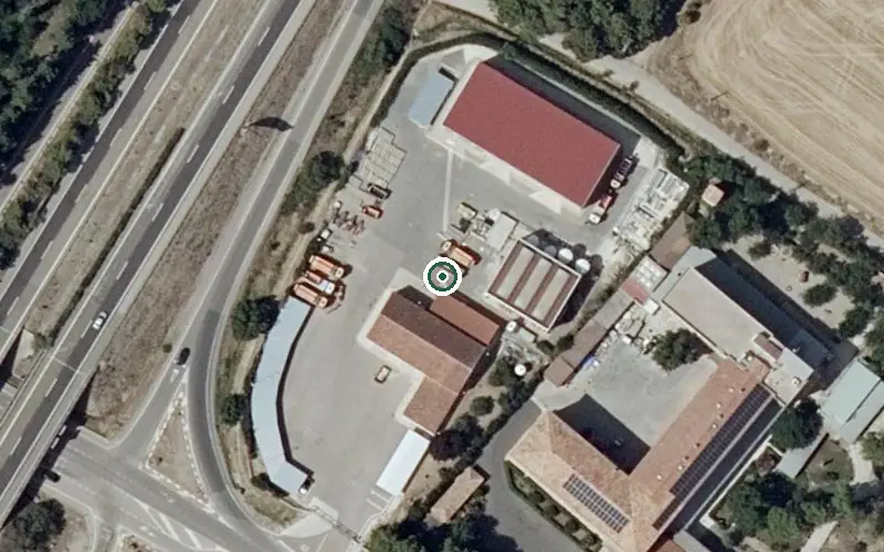 Vista aérea de la ubicación de Residencia de Ancianos Nuestra Señora del Pilar