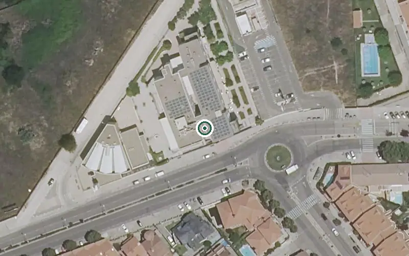 Vista aérea de la ubicación de Residencia de Mayores el Lucero