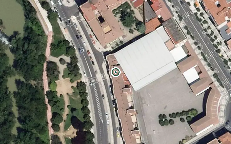 Vista aérea de la ubicación de Residencial Amon