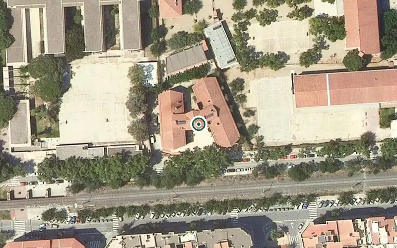 Vista aérea de la ubicación de Centre de dia per a Gent Gran Baix Camp