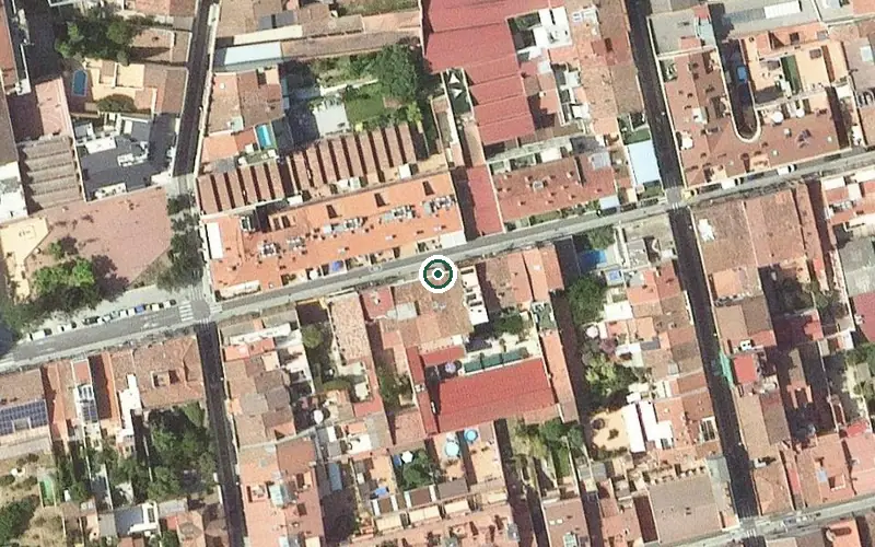 Vista aérea de la ubicación de Residència Santa Rita - Sabadell