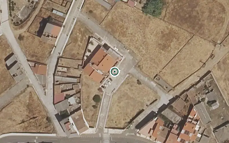Vista aérea de la ubicación de Residencia Mixta de Mayores de Peñalsordo