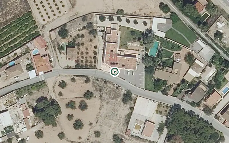 Vista aérea de la ubicación de Residencia para Personas Mayores Dependientes Vistacalderona