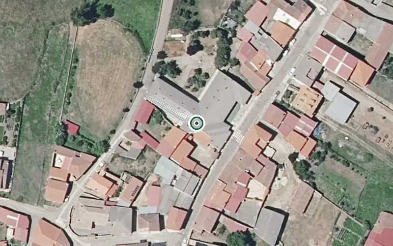 Vista aérea de la ubicación de Residencia Cruz Bendita