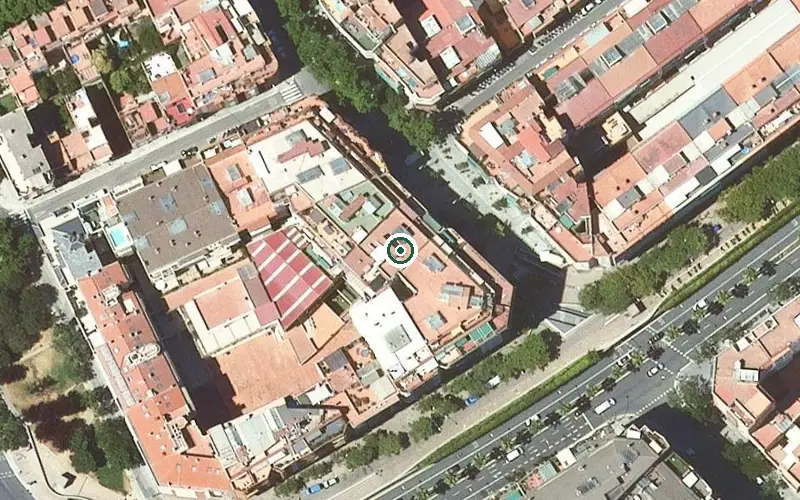Vista aérea de la ubicación de Centre de dia Guinardó