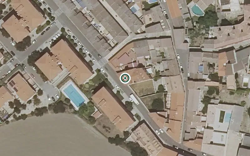 Vista aérea de la ubicación de Residencia de Mayores los Enlaces