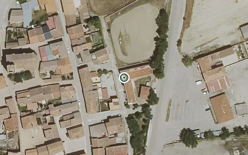 Vista aérea de la ubicación de Vivienda Municipal de Mayores