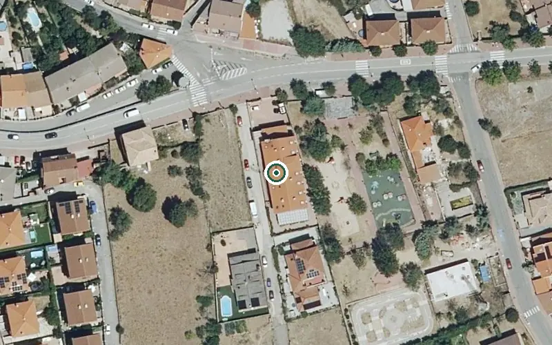 Vista aérea de la ubicación de Residencia San Miguel (Pedrezuela)