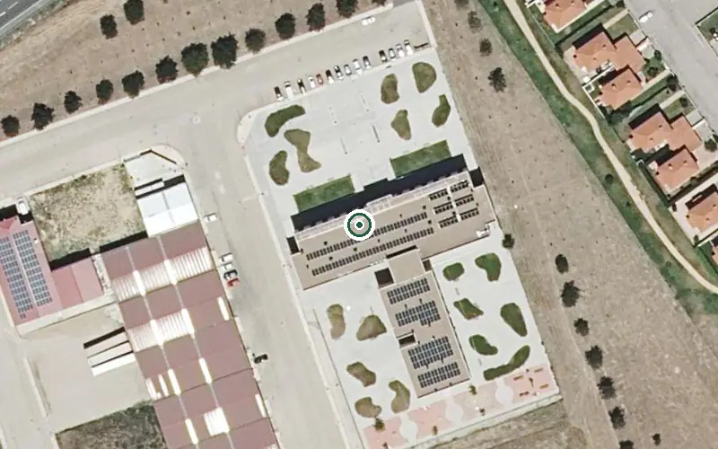 Vista aérea de la ubicación de Residencia para Personas Mayores Albertia Castellanos