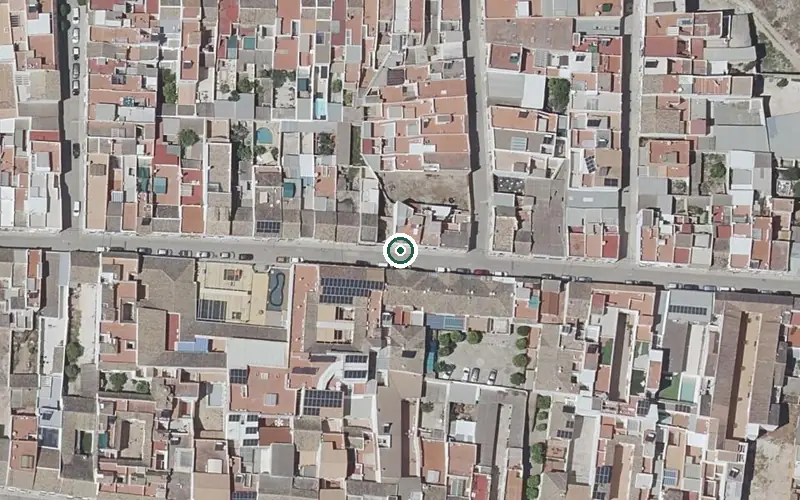 Vista aérea de la ubicación de Centro de Día para Mayores Ntra. Sra. de Gracia