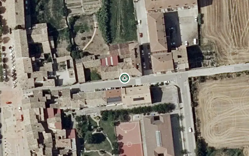 Vista aérea de la ubicación de Residencia Comarcal Nuestra Señora de Casbas
