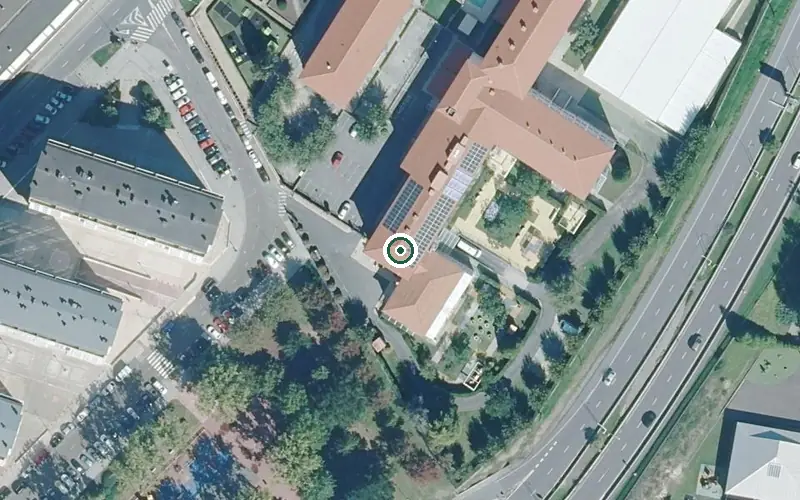 Vista aérea de la ubicación de Centro de Día la Milagrosa