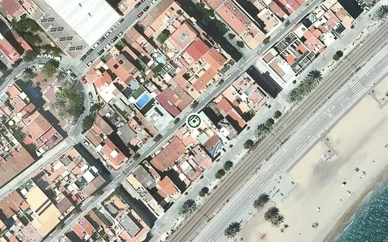 Vista aérea de la ubicación de Centre de dia Residència Danae