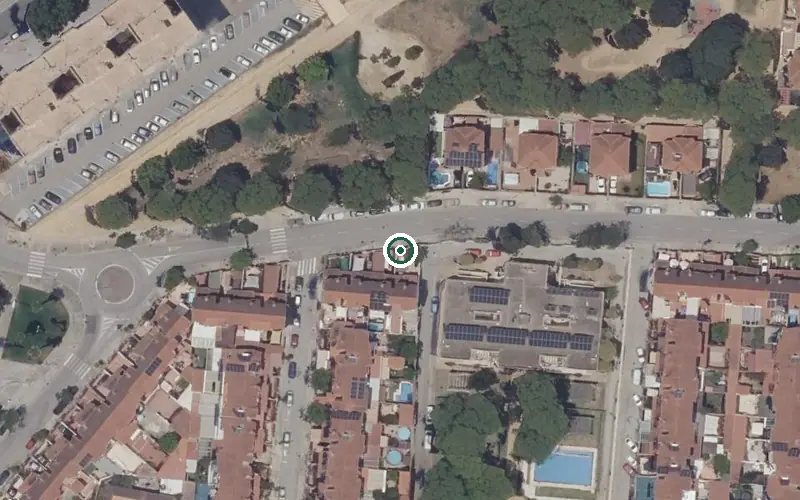 Vista aérea de la ubicación de Centro de Día para Mayores Suite Jerez de la Marquesa