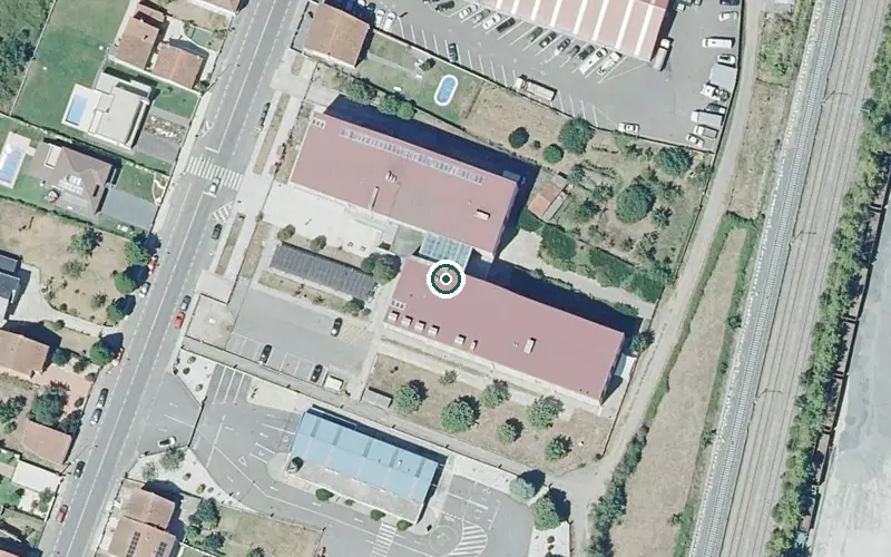 Vista aérea de la ubicación de Residencia Domusvi Monforte