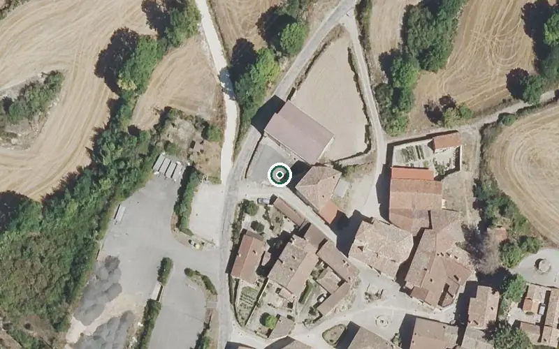 Vista aérea de la ubicación de Residencia para Personas Mayores Sagrada Familia