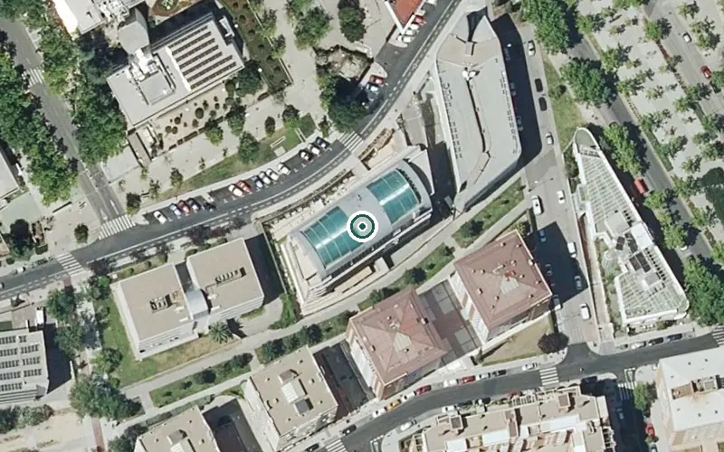 Vista aérea de la ubicación de Residencia Domusvi Tres Cantos