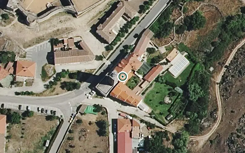 Vista aérea de la ubicación de Residencia Villa de Ledesma