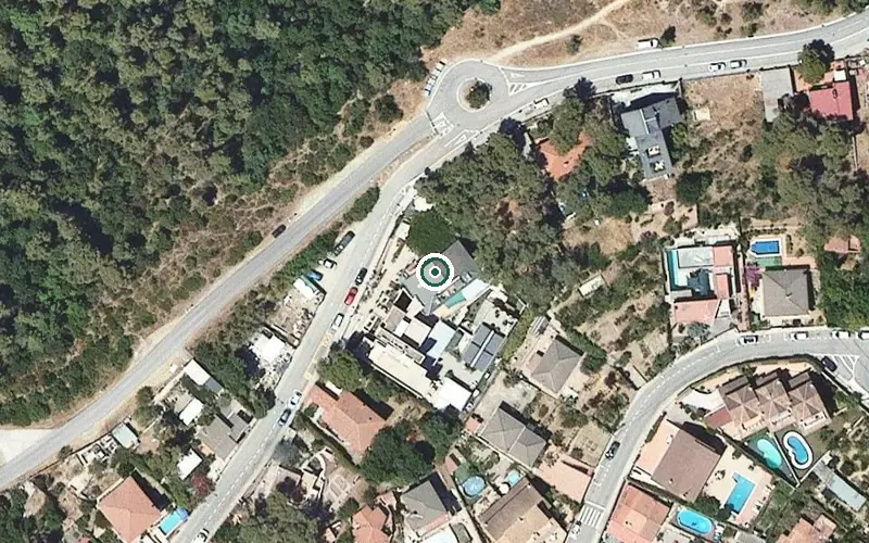 Vista aérea de la ubicación de Residència Primitiva Barba