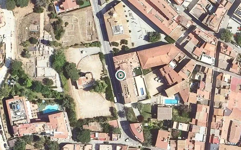 Vista aérea de la ubicación de Centre de dia per a la gent gran de Tossa de Mar