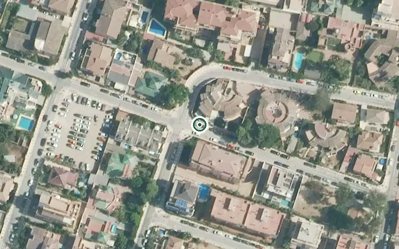 Vista aérea de la ubicación de Residencia Geriátrica Azalea