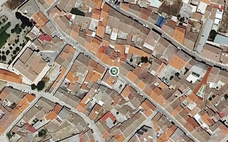 Vista aérea de la ubicación de Residencia de Personas Mayores Santa Ana