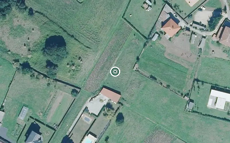 Vista aérea de la ubicación de Residencia para Persoas Maiores el Pinar
