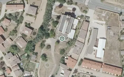 Vista aérea de la ubicación de Residencia Samaniego