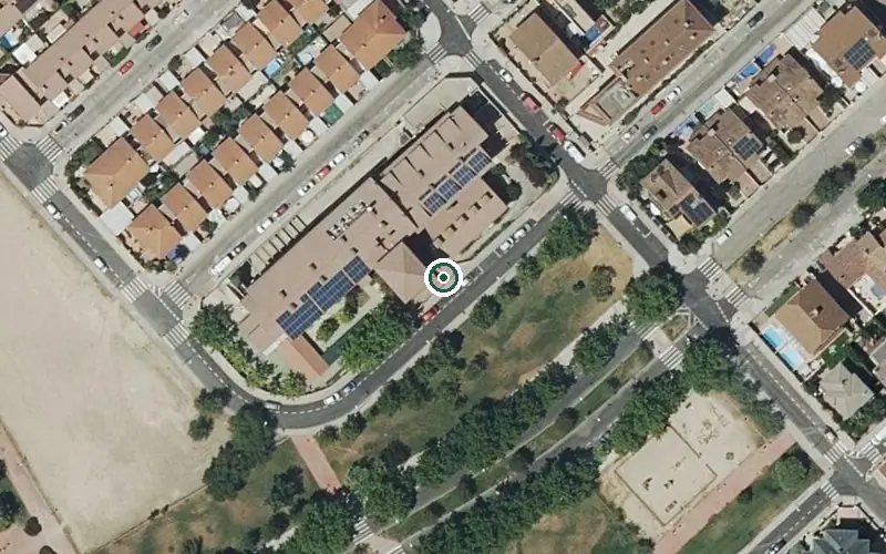 Vista aérea de la ubicación de Centro de Día Montserrat Caballé