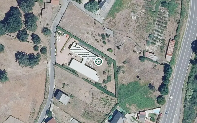 Vista aérea de la ubicación de Residencia las Salinas