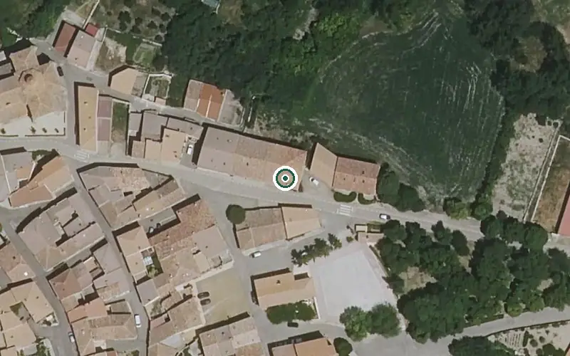 Vista aérea de la ubicación de Vivienda Municipal de Mayores