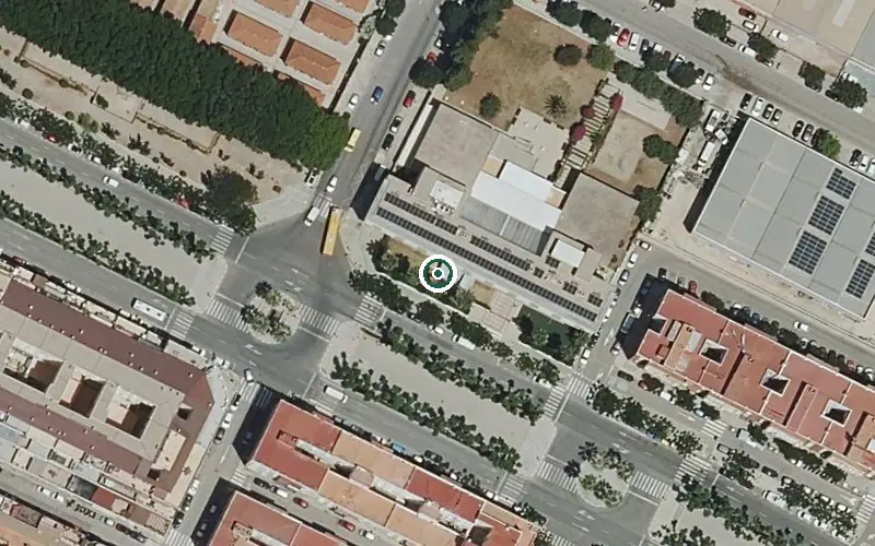 Vista aérea de la ubicación de Residencia para Personas Mayores Dependientes Novaedat Sedavi